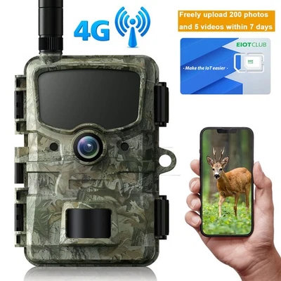 Campark 24MP 4G LTE Wireless Cellular Trail Camera Wildlife Game Cam Outdoor - Image 1 of 4