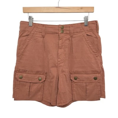 Bermudas Anthropologie Pilcro Mujer Carga Cintura Alta Marrón Naranja Talla 27 Foto 1 de 4