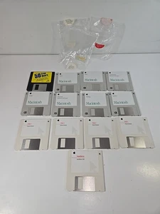 Partia 13 dyskietek Apple 3,5 cala Zainstaluj oprogramowanie do pisania w stylu Mac OS - Zdjęcie 1 z 5