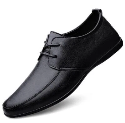 Men's Spring Business Casual Shoes Round Toe Lace Up Flat Loafer Pumps 38-44 New - Image 1 of 4