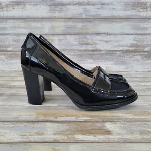 Ellen Tracy 'Spade' Black Patent Leather & Pony Hair Pumps Heels Women's Size 6 - Picture 1 of 11