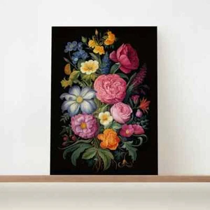 Pintura botánica, impresión en lienzo floral de flores silvestres sin marco arte de pared australiano - Imagen 1 de 4