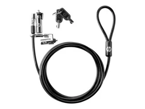 Verrouillage de câble HP Dual Head Keyed Cable Lock serrure de câble T1A64AA câble de sécurité - Photo 1/5