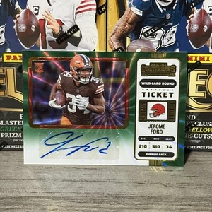 Boleto de novato Contenders 2022 - Jerome Ford - Wild Card SSP RC automático - Browns - Imagen 1 de 5
