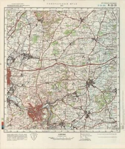 Mapa topográfico militar soviético ruso - BATH (Reino Unido) 1:100 000, edición 1984, REIMPRESO - Imagen 1 de 7
