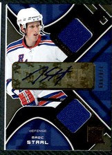 2007-08 SPx Marc Staal Rookie Auto Jersey /999 #224 New York Rangers