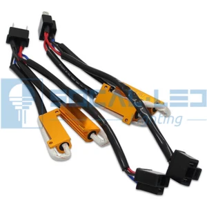 H4 9003 Load Resistor Kit HID Relay Harness LED Anti Flicker Error Free Decoder - Picture 1 of 4