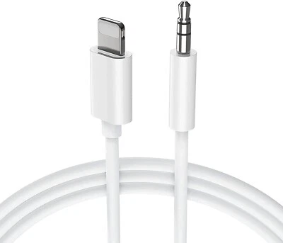 AUX Kabel Audiokabel auf 3.5mm Adapter Auto für iPhone 14/13/12/11/XR/X/8/7 iPad - Bild 1 von 4