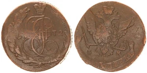 Russia 5 Kopeks 1772 VF / Vf-Xf 91728 - Picture 1 of 1