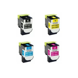 4 Toner CX317 kompatibel für Lexmark CS317 DN, CS417 DN, CS517 DE, CX317DN - Bild 1 von 4