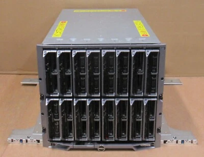 Dell PowerEdge M1000E Chassis W/ 16x M630 Blade Server 32x E5-2680v4 1024GB RAM - Image 1 of 3