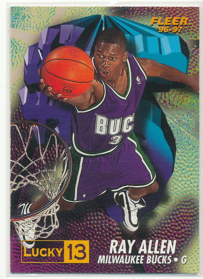 Fleer Ray Allen Lucky 13 RC 1996 Foto 1 de 1