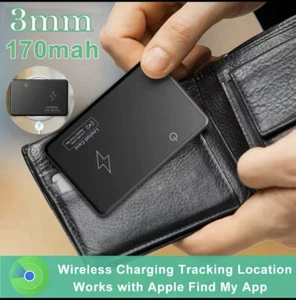 Wireless Charging Wallet Tracker Phone Finder GPS Locator Smart Track Card New - Afbeelding 1 van 6