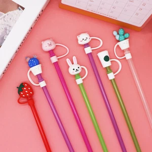 Silicone Material Dustproof Reusable Plugs Straw Cap Environmental Protection - Picture 1 of 13