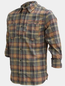 Levi’s Men’s Fantane Castlerock Plaid Shirt Size Large 100% Cotton Button Up - Picture 1 of 16