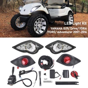 Headlight & Taillight Kit For Yamaha G29 Drive Golf Cart 2007-Up Basic LED Light - Picture 1 of 13