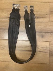 46” Thorowgood Synthetic Black Elasticated Girth Wipe Clean GP - Picture 1 of 8