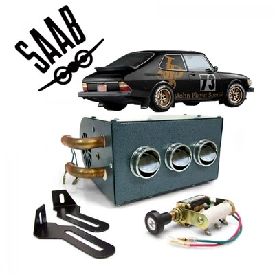 Saab Auxiliary 3-Port Under Dash Cab Heater Core Box w/ Switch 900 Turbo Aero 99 - Imagem 1 de 4