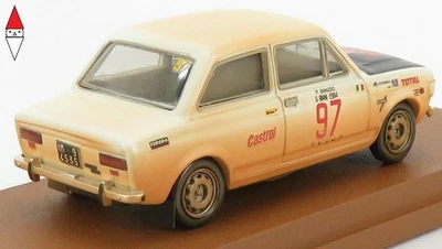 1/43 RIO FIAT 128 N 97 RALLY ISOLA DELBA 1972 M.AVENOSO - P.DINUNZIO WHITE MUD - Immagine 1 di 2