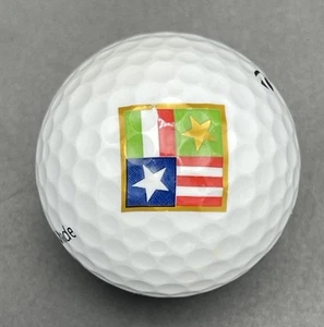 Italian Flag Boro Boro Flag Logo Golf Ball (1) TaylorMade Distance+ Pre-Owned - Picture 1 of 4