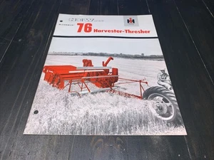 International Harvester McCormick 76 Harvester-Threaher Sales Brochure - Picture 1 of 4
