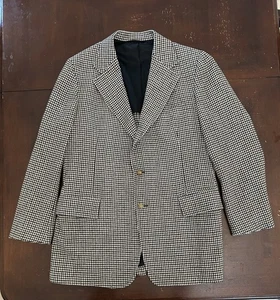 Vintage Pendleton Unisex wool Plaid Single Breasted Two Button Blazer Size 42 - Picture 1 of 5