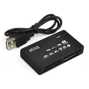 Compact All in One USB Multi Memory Card Reader Adapter for M2 MMC XD CF MS - Photo 1/8