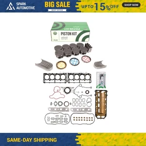 Full Gasket Set Pistons Bearings Fit 05-08 Dodge Chrysler Jeep 5.7L HEMI VIN 2 H - Bild 1 von 12