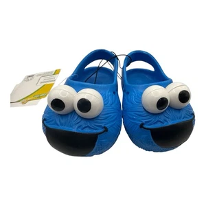 SESAME STREET COOKIE MONSTER CLOGS SANDALS TODDLER SIZE 3 - Picture 1 of 3