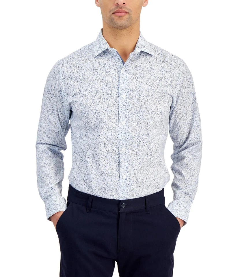 Camisa de vestir elástica con botones bar III para hombre Foto 1 de 1