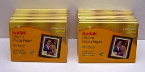 20 Pkgs. of Kodak Ultima Picture Paper for Inkjets, 5x7 Prints, High Gloss, NEW - Picture 1 of 3