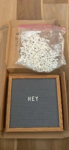 Felt Letter Board 10" x10" Purple Sign Gift Store Shop Display Message Used! - Picture 1 of 1