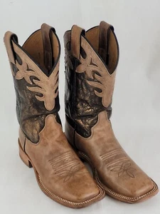 Justin Bent Rail Western Cowboy Boots BRL318 Brown Metallic Womens 6.5 B  - Picture 1 of 17