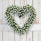 Garten Künstliches Rosenherz - weiß | künstlich | UV-geschützt