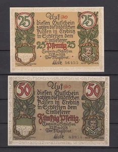 Trebnitz - Trzebnica - Stadt - 25+50 Pfennig - Tieste 7400-15.15+16 - Bild 1 von 1