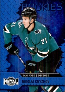 2020-21 Skybox NHL Metal Universe Blue Spectrum Rookies Nikolai Knyzhov #134