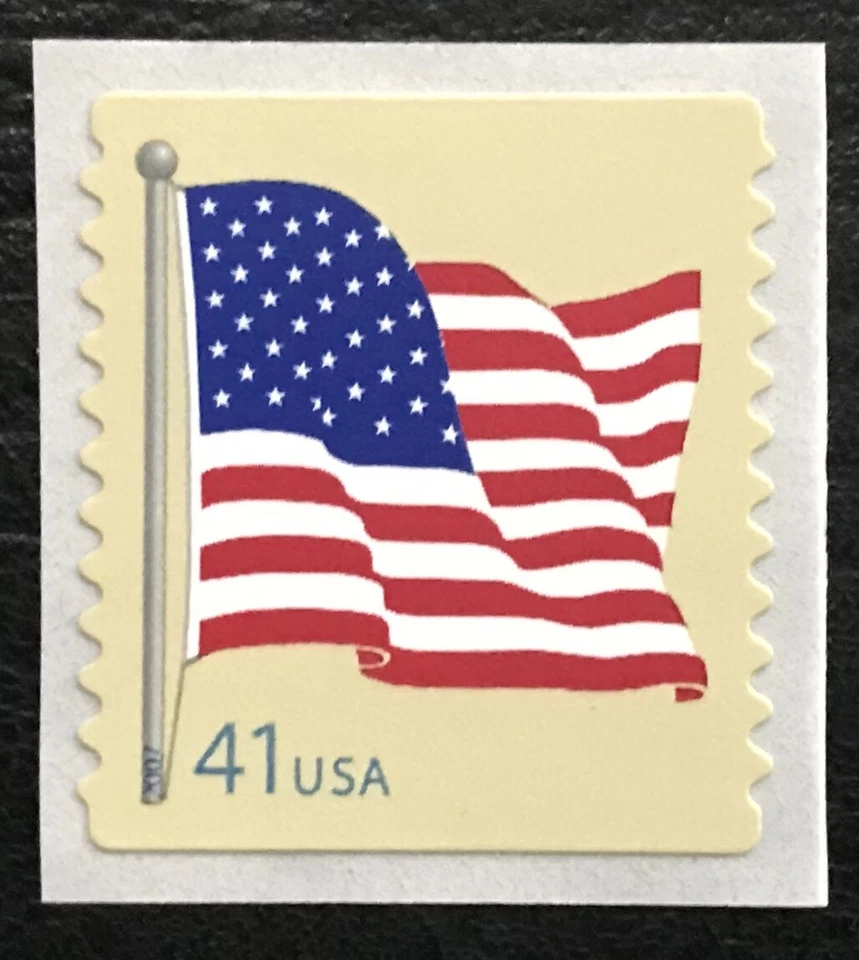 2007 Scott #4189 - 41¢ - AMERICAN FLAG - Single Coil Stamp - Mint NH - Image 1 of 1