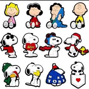 Snoopy Croc Shoe Charms Set of 12 - Picture 1 of 1
