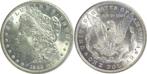 1889 $1 Morgan Silver Dollar Uncirculated  - Picture 1 of 3