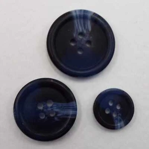 Navy Blue Buttons 15mm 2cm 23mm 25mm 28mm 3cm Suit Jacket Coat BUY 2 4 Or 8 818D - Picture 1 of 8