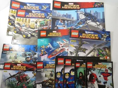 8 Lego Instruction Manual Guide Books Marvel Superheroes Booklet LEGO Lot  A6331 - Image 1 of 4