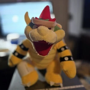 Super Mario Bros BOWSER Plush Build A Bear BAB Stuffed Toy 15" CLEAN ADULT OWNED - Picture 1 of 13