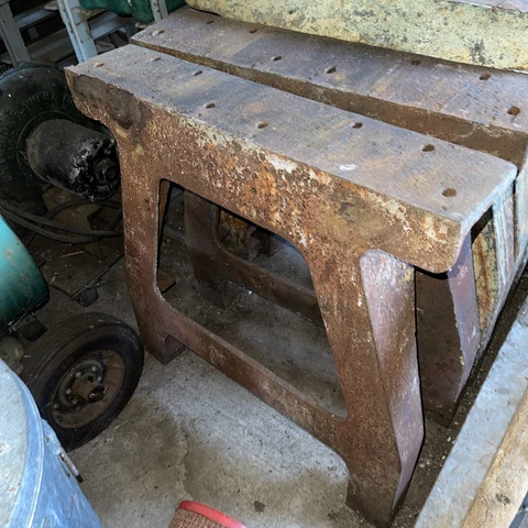 Industrial Cast Iron Table Legs Vintage Machine Railroad Steampunk Super Heavy Cover
