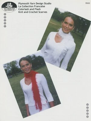 Plymouth Pattern R002 - Knit & Crochet Scarves So Easy Beginner Eyelash Scarf - Image 1 of 2
