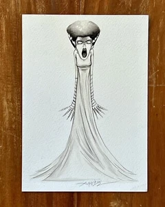 Alex Pardee SIGNED Universal Monsters THE BRIDE My Favorite Monsters 5x7 Print - Picture 1 of 4