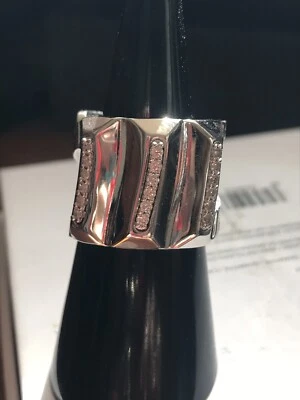 ANILLO SAHARA REBECCA ITALIA PLACA ORO BLANCO BRONCE Foto 1 de 4