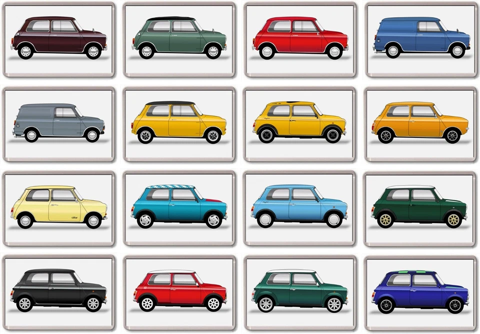 FRIDGE MAGNET - MINI COLLECTION - Cooper, Clubman - Large Acrylic, Classic, Car - Image 1 of 1