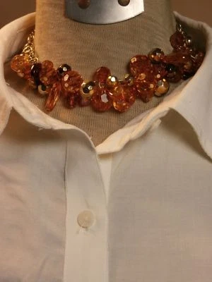 Gargantilla con racimo ajustable ámbar collares joyería estilo moda nuevo 17" pulgadas Foto 1 de 4