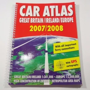 Car Atlas Great Britain/Ireland/Europe 2007/2008, GPS points, ferry connections - Bild 1 von 3