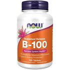 NOW Foods Vitamin B-100 Sustained Release Energy Production Support - 100 tabs